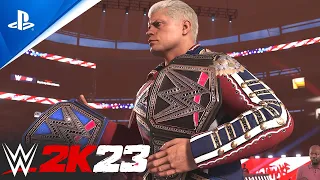 WWE 2K23 Cody Rhodes Double Title Entrance - Early Access (PS5)
