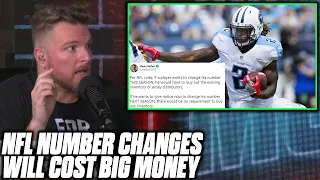 Pat McAfee Reacts To NFL Making Players Buy All Jerseys Before Changing Numbers