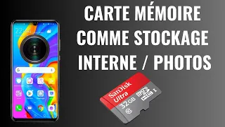 Comment utiliser une carte micro sd comme stockage interne de photos sur un téléphone Android