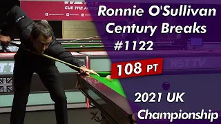 Ronnie O'Sullivan Century Breaks 1122 Highlightsᴴᴰ | 2021 UK Championship