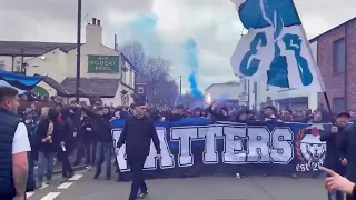 Stockport County fans at home to Salford 👏👏