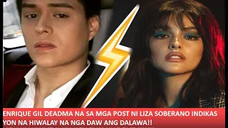 ENRIQUE GIL HIWALAY NA SA GF NA SI LIZA SOBERANO MGA EBIDENSIYA KITANG KITA LIZQUEN WALA NA NGA BA?!