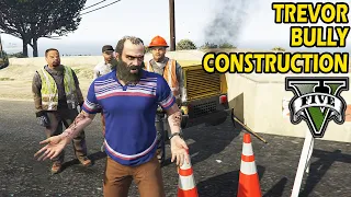 Trevor Bully and Fight Construction Workers