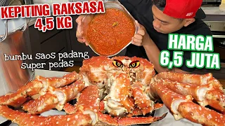 MUKBANG KEPITING RAKSASA SAOS PADANG 4,5 KG HARGA 6,5 JUTA!!