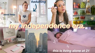 romanticizing “adulting” & my independence era | living alone at 21 & getting my sh*t done (vlog)