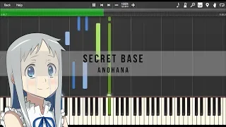 Anohana OST : Anohana Cast - Secret Base (Piano Tutorial)