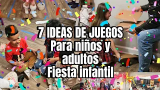 7 IDEAS DE JUEGOS PARA INTEGRAR NIÑOS Y ADULTOS EN UNA FIESTA INFANTIL 🥳🎁🪅🎊🎉