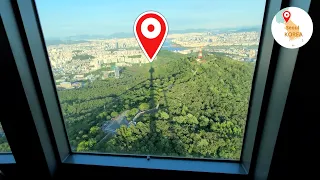 Best Tower to see all of Seoul, Korea 😙N SEOUL TOWER! 🚠Tour by cable car｜서울타워