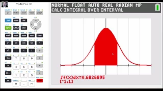 TI 84 CE Tutorial 39 Graphing Normal Distributions and Calculating Probabilities Based on Z Scores