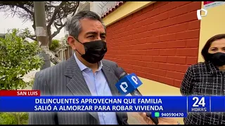 San Luis: cae integrante de banda que robó en vivienda aprovechando que dueños salieron a almorzar