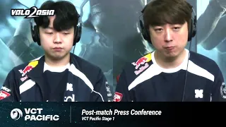 DRX (GEN vs. DRX) VCT Pacific Stage 1 Playoffs Post-match Press Conference