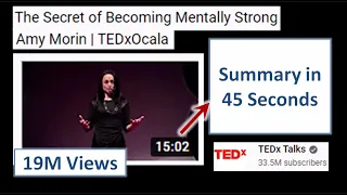 The Secret of Becoming Mentally Strong | Amy Morin | TEDxOcala - Summary
