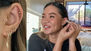 Piercing my cartilage at home | Helix piercing