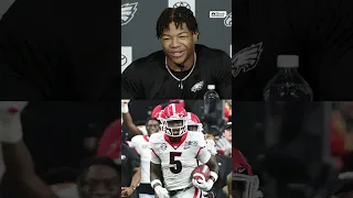 Eagles rookie Nolan Smith beams while reliving Kelee Ringo's epic pick-six in Georgia's title win