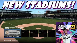 NEW STADIUMS IN MLB THE SHOW 23! (MLB The Show 23 New Stadiums)