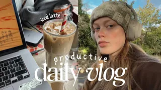 VLOG | productive week in my life, work from home + cafes, my daily routine for productivity