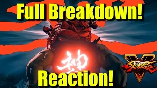 Akuma Street Fighter V Breakdown and Reaction