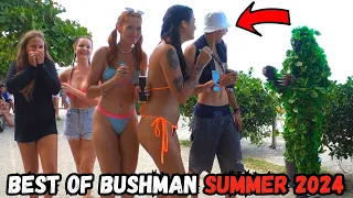 HILARIOUS AND SCARY😂😱 SEE THE REACTION OF THESE BEAUTIFUL GIRLS TO SEEING BUSHMAN ON THE BEACH 🏃‍♀️💨