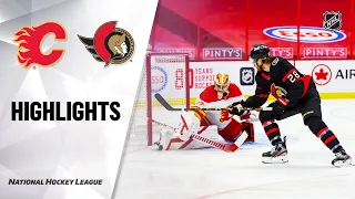 Flames @ Senators 2/25/21 | NHL Highlights