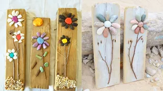 New and pretty wood stone painting ideas