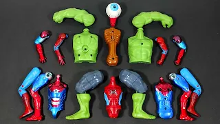 Merakit Mainan Hulk Smash vs Spider-Man vs Siren head vs ironman Avengers Superhero toys