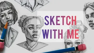 Full process portrait sketch | Real time