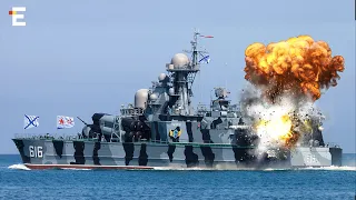 🔥ПОШКОДИЛИ ЩЕ ОДИН КОРАБЕЛЬ РФ: дрон "Морський малюк" від СБУ влаштував "бавовну" кораблю "Самум"