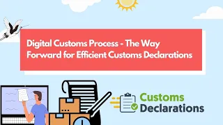 Digital Customs Process : The Way Forward for Efficient Customs Declarations