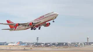 Air India B747 full final takeoff 😭from chatrapati shivaji maharaj international airport 🛫 .