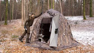 Overnight In Winter - Hot Tent Camping