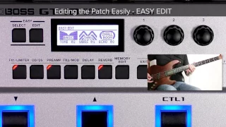 GT-1B Quick Start chapter9 : Editing the Patch Easily - EASY EDIT -