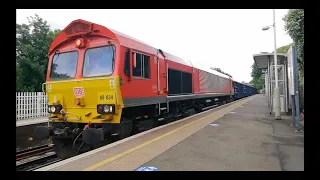 DB Schenker Class 66 stopping at Wandsworth Rd with start-up