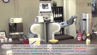 Robot makes an ice cream when you talk to it