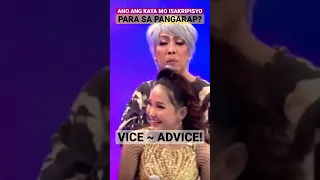 VICE GANDA NAGBIGAY NG PANGARAL SA GIRL ON FIRE! #shorts #viceganda #itsshowtime #funny #advice