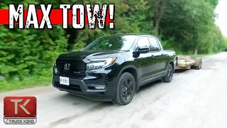 How Does the Honda Ridgeline Handle With a Fully Loaded Trailer? Let's Find Out!