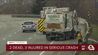 7-year-old, 16-year-old dead in crash involving garbage truck in Cleveland