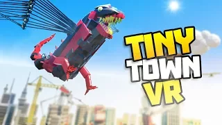 MEGA DRAGON JOINS THE BATTLE! - Tiny Town VR Gameplay Part 10 - VR HTC Vive Gameplay