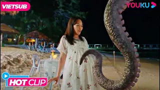 Bạch Tuộc Tấn Công Bà Bầu Trên Bờ Biển | Bạch Tuộc Khổng Lồ -  Big Octopus | Phim Lẻ YOUKU