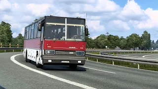 ETS 2 Ikarus 250 59 with Рassenger transportation mod and suspension shift