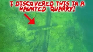 I DISCOVERED AN ANCIENT SUNKEN CROSS IN A HAUNTED QUARRY! *CAUGHT ON FILM* | MOE SARGI