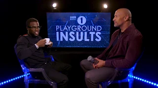 Dwayne Johnson and Kevin Hart Insult Each Other   CONTAINS STRONG LANGUAGE
