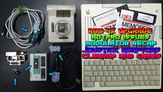 Apple IIc - ROM4x upgrade, ADTPro issues, joystick adaptors, and a little tidy-up