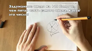 Задуманное число на 140 больше, чем пятая часть самого числа. Какое это число? ВПР 6 класс