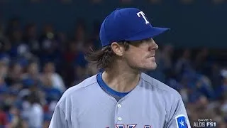 TEX@TOR Gm5: Hamels fans eight over 6 1/3 innings