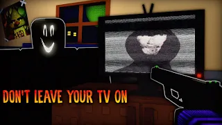 ROBLOX - Don't Leave Your TV On [ALL ENDINGS] - [Full Walkthrough]