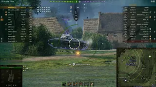 WoT Object 703 V2 Double barrels vs tier 6