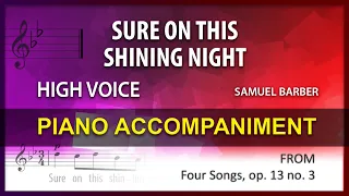 Sure on this Shining Night / Karaoke / Barber / High voice