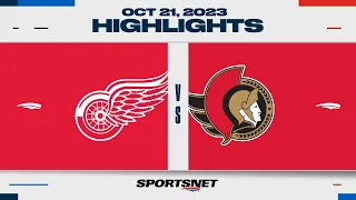 NHL Highlights | Red Wings vs. Senators - October 21, 2023