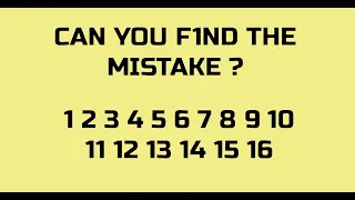 Find the Mistake Challenge! Can You Spot the Error? | Puzzle | Find mistake if you are genius | #1