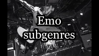 Emo subgenres